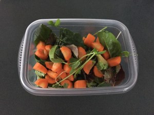 salad with salmon